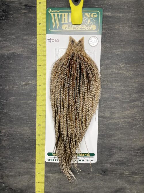 Whiting Hebert Miner Cape – Silver Grade – Dun Grizzly #010