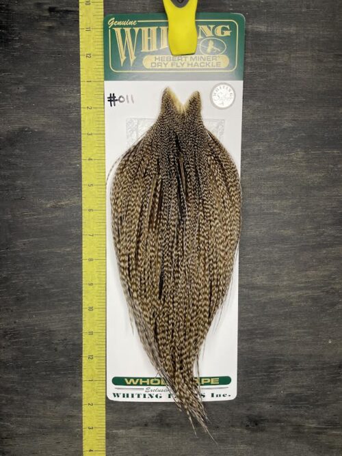Whiting Hebert Miner Cape – Silver Grade – Dun Grizzly #011