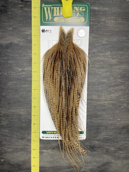 Whiting Hebert Miner Cape – Silver Grade – Dun Grizzly #013