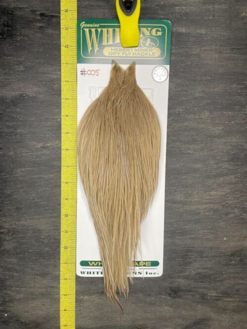 Whiting Hebert Miner Cape – Silver Grade – Light Tan Dun #005