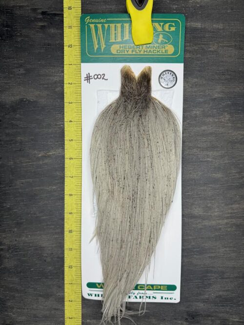 Whiting Hebert Miner Cape – Silver Grade – Light Grey Dun #002