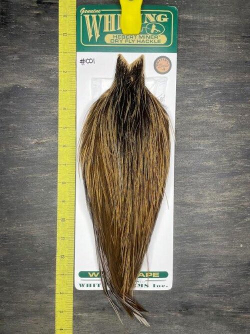 Whiting Hebert Miner Cape – Bronze Grade – Speckled Badger #001