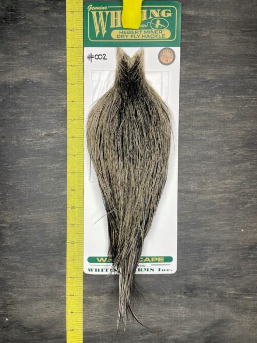 Whiting Hebert Miner Cape – Bronze Grade – Speckled Badger #002