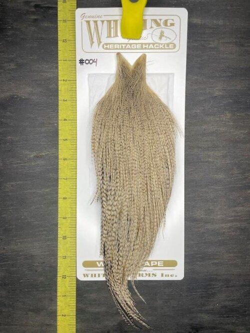 Whiting Heritage Cape - Grade #1 - Light Dun Grizzly #004