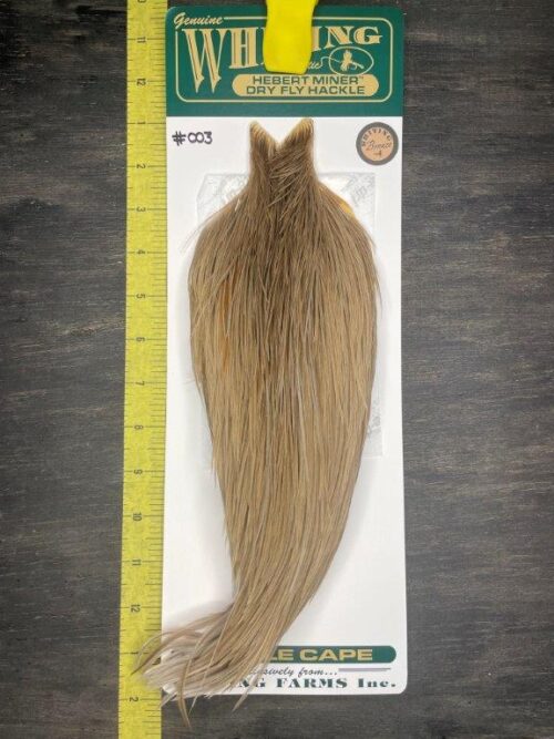 Whiting Hebert Miner Cape – Bronze Grade – Medium Brown Dun #003