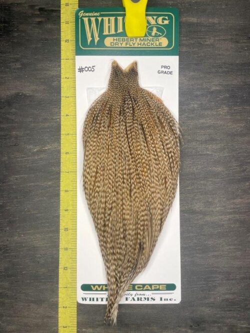 Whiting Hebert Miner Cape - Pro Grade - Dun Grizzly #005