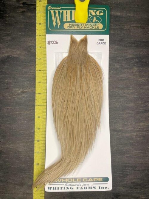 Whiting Hebert Miner Cape - Pro Grade - Light Tan Dun #006
