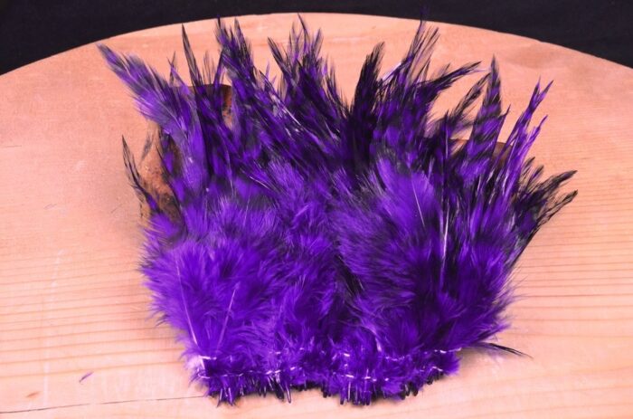 Hareline Strung 4-6 Inch Grizzly Variant Saddle Hackle - Image 6