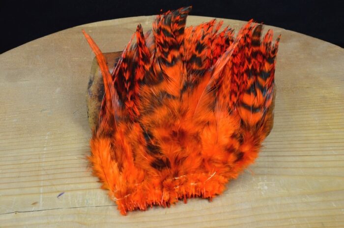 Hareline Strung 4-6 Inch Grizzly Variant Saddle Hackle - Image 4