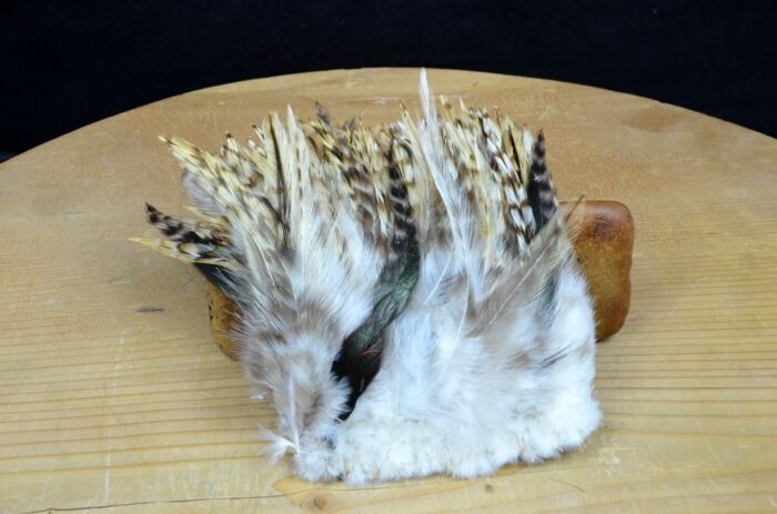 Hareline Strung 4-6 Inch Grizzly Variant Saddle Hackle - Image 8