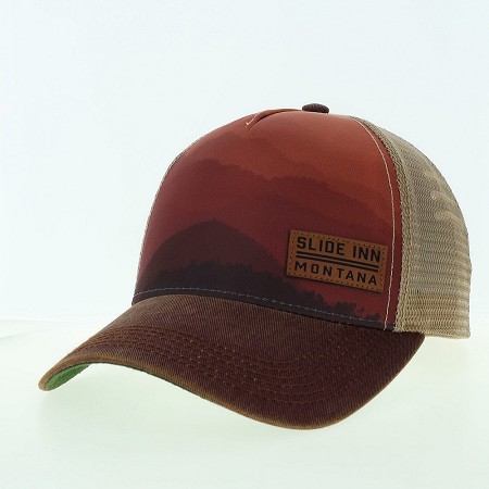 Slide Inn Old Favorite Hate Mountain Sunset Trucker