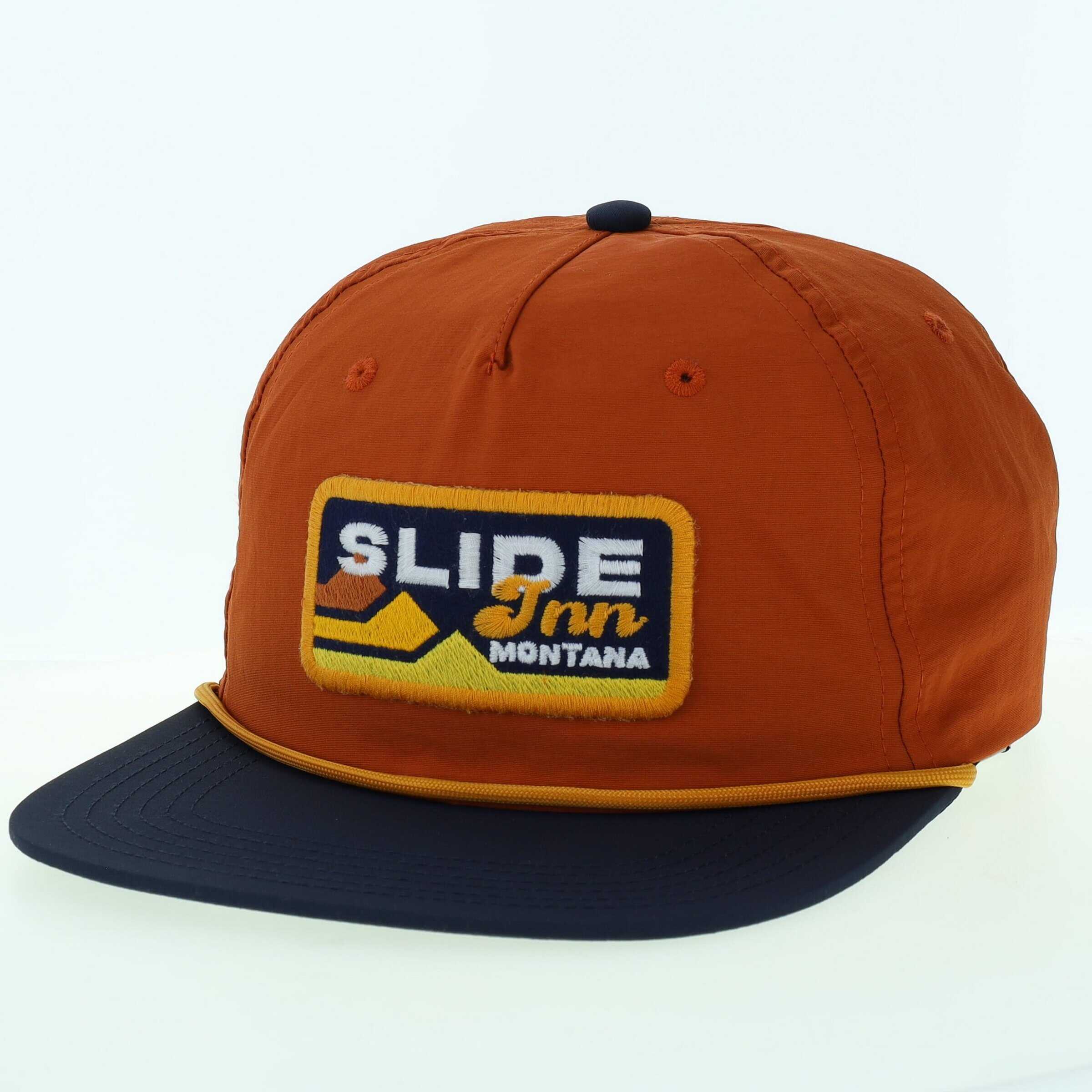 Slide Inn Chill Hat Rust Navy