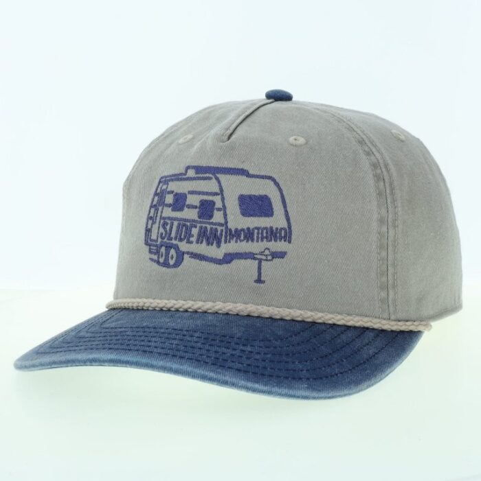 Slide Inn Skully Hat - Pebble/Navy