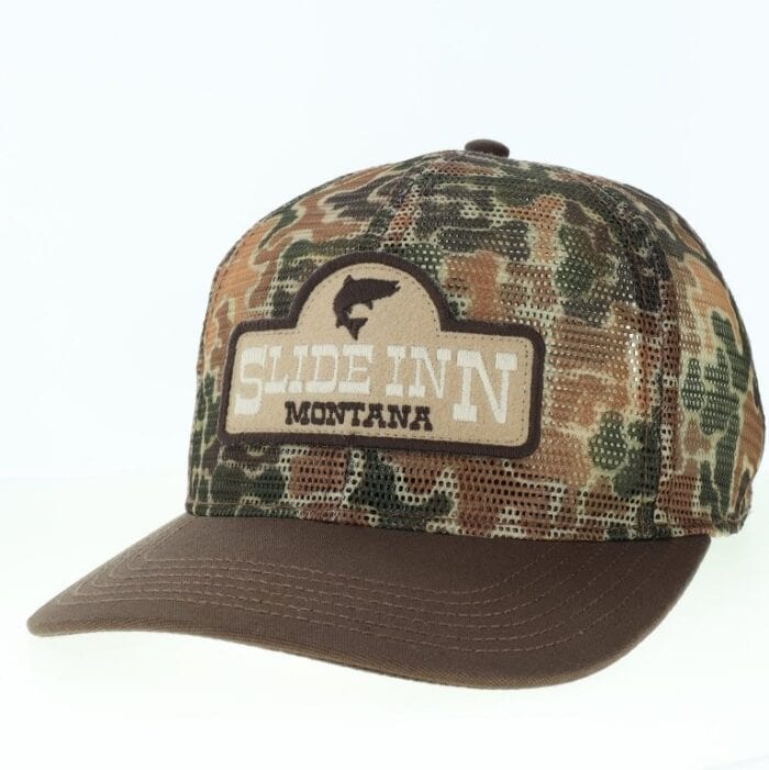 Slide Inn Meshy Hat - Brown Duck Camo