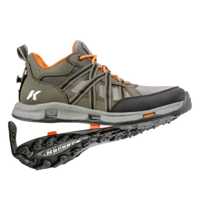 korkers all axis shoe for wet wading fly fishing