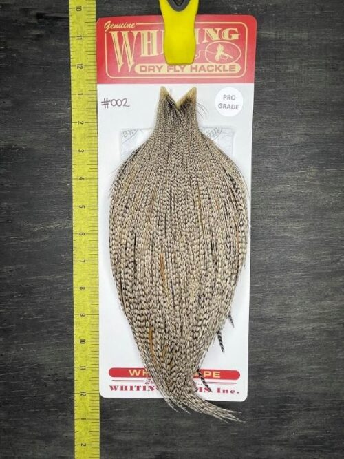 Whiting Dry Fly Cape - Pro - Grizzly Variant #002