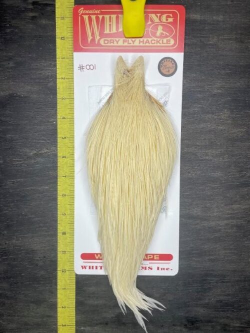 Whiting Dry Fly Cape – Bronze Grade – White #001
