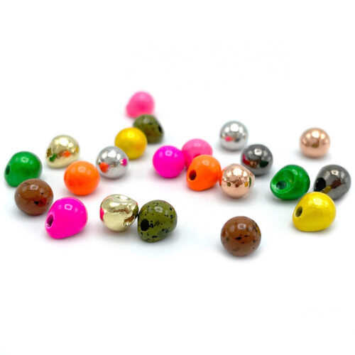 hareline insta jig tungstean beads for fly tying balanced leeches for stillwater fishing