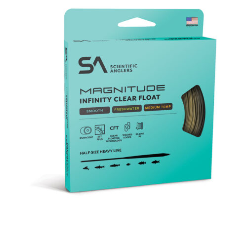 Scientific anglers magnitude smooth infinity clear tip floating line for stealth trout fly fishing