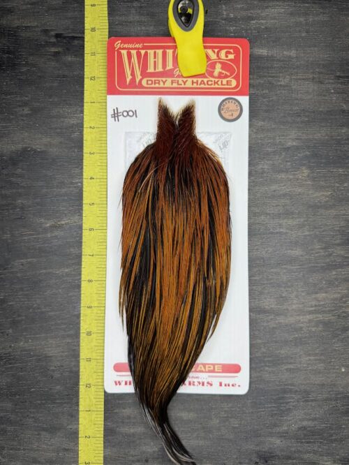 Whiting Dry Fly Cape – Bronze Grade – Furnace #001