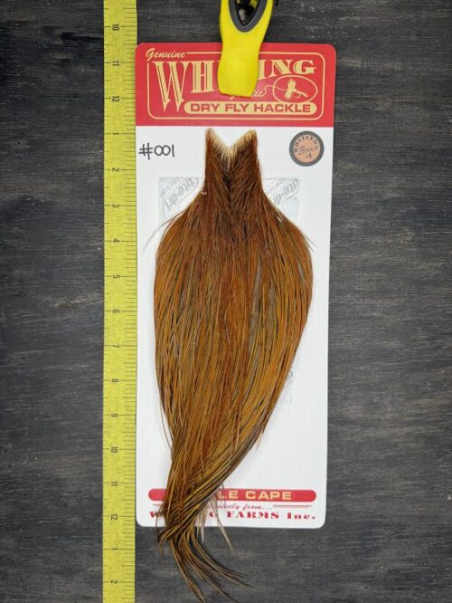 Whiting Dry Fly Cape - Bronze Grade - Rusty Dun #001