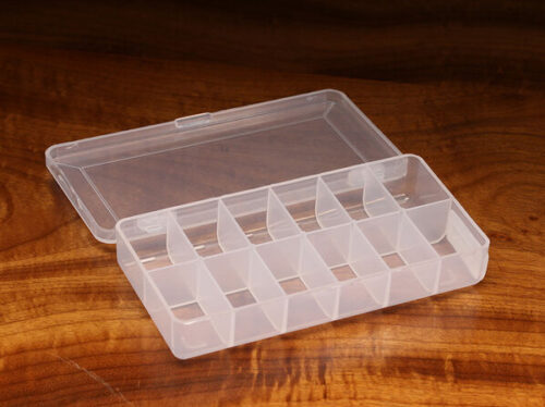 12 Equal Compartment Box for fly fishing dry fly storage