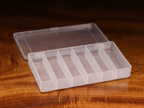 6 Equal Compartment Box for storing intruder steelhead and spey fly fishing flies