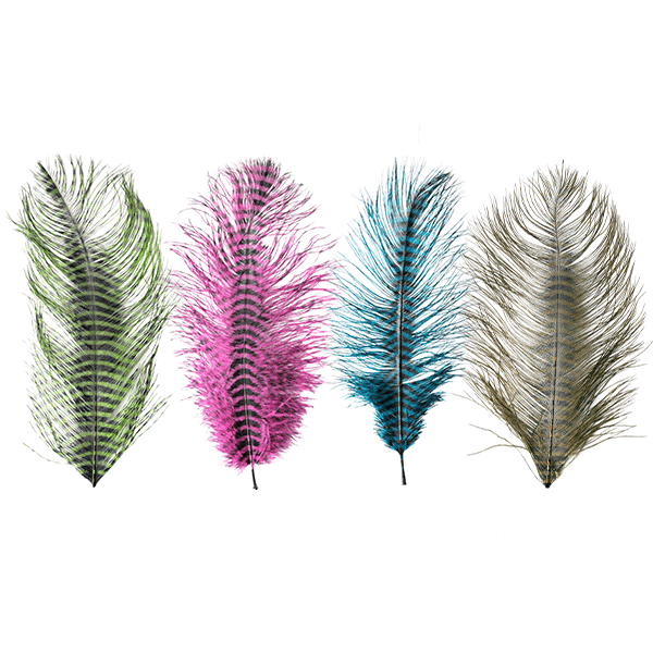 MFC Barred Ostrich Plume for fly tying