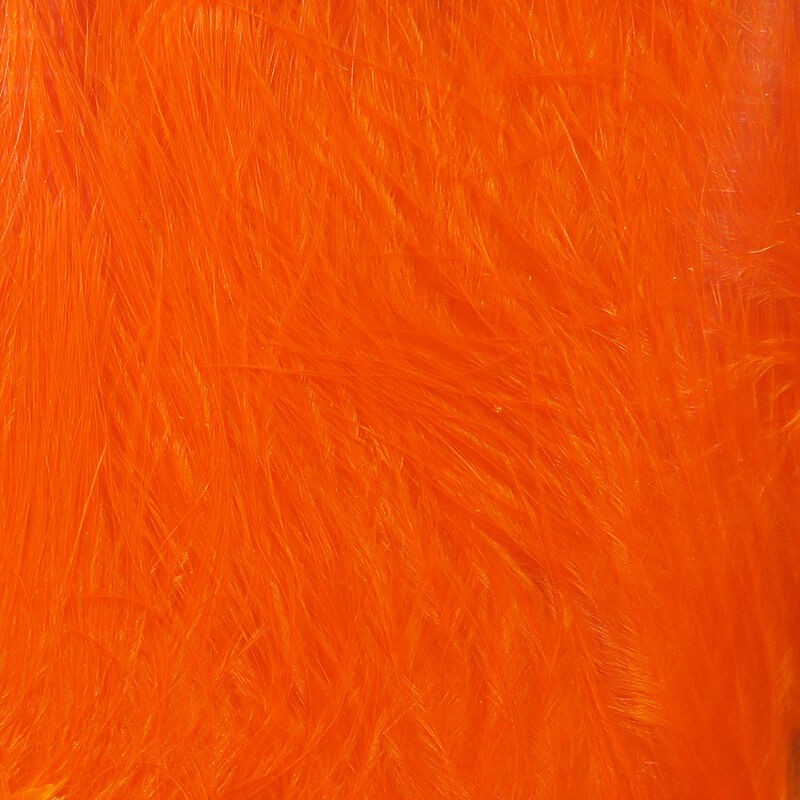 Orange marabou for tying.
