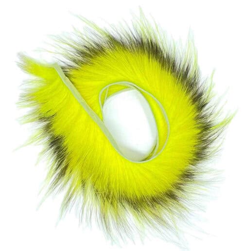 aqua flies american opossum zonker strips chartreuse