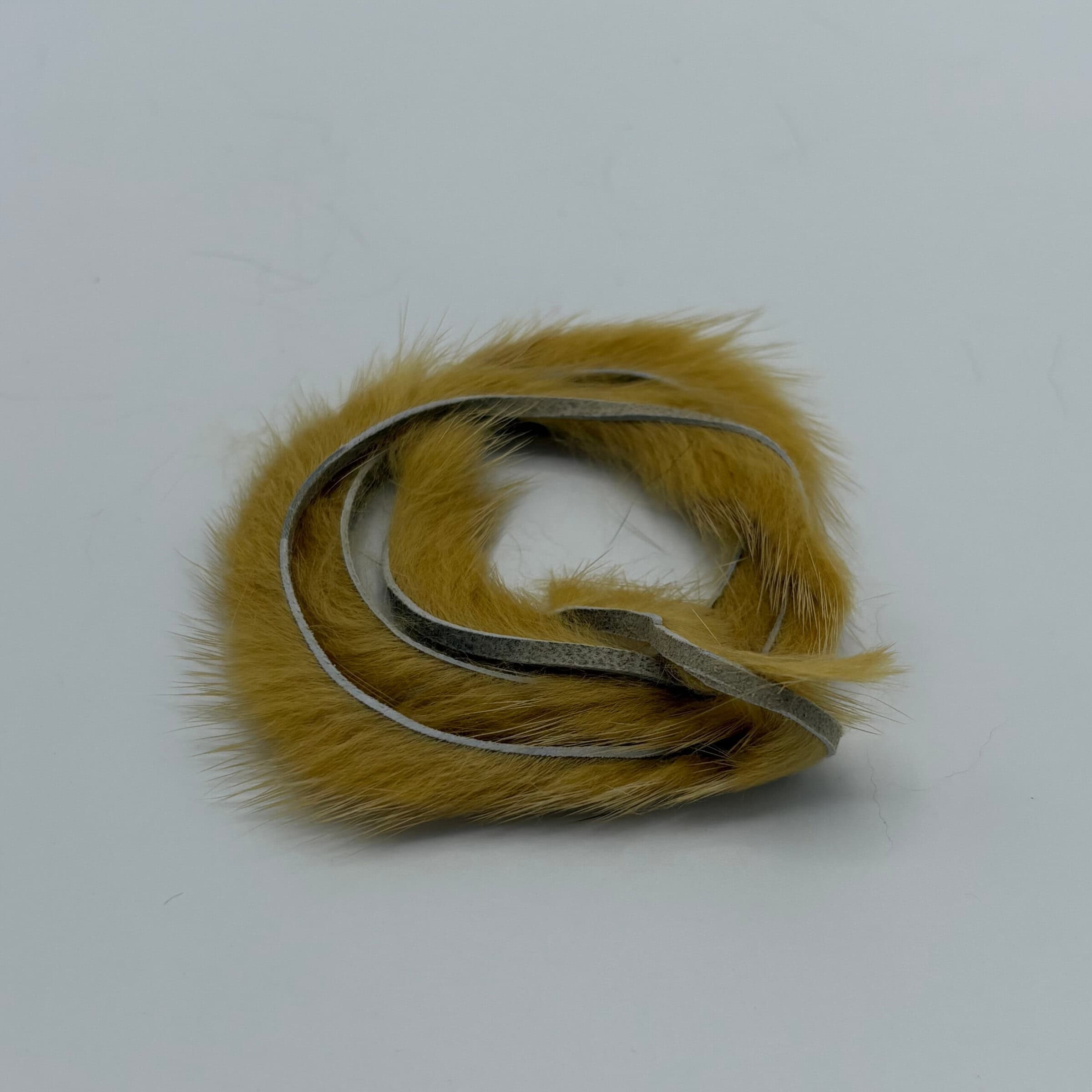 Mink Zonker Strips Tan for tying.