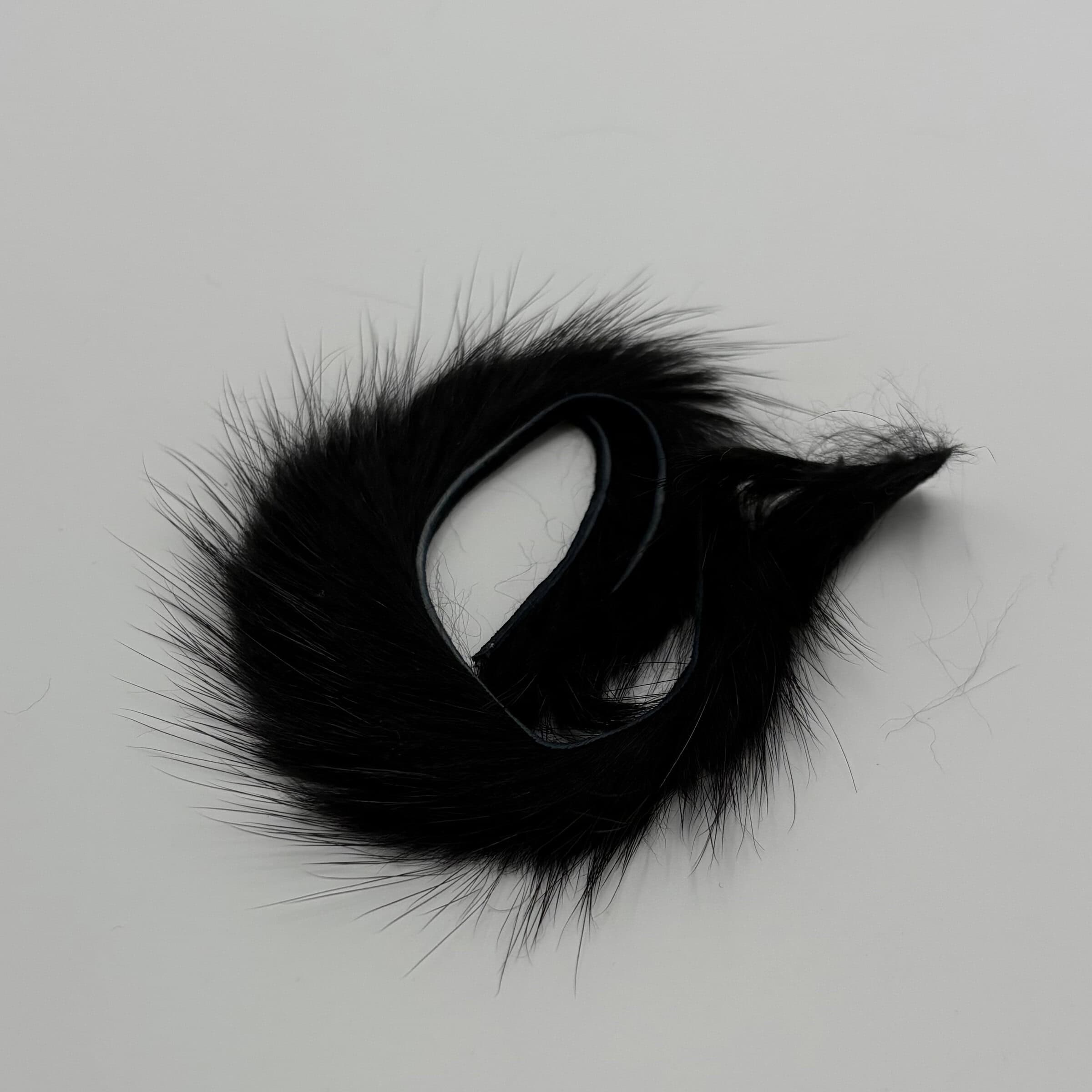 Muskrat Zonker Strips Black.