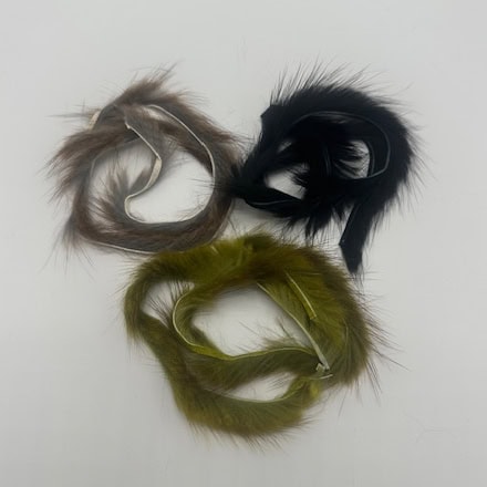 Muskrat Zonker Strips for tying.