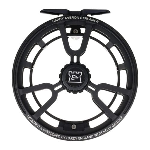 hardy averon galloup streamer reel front