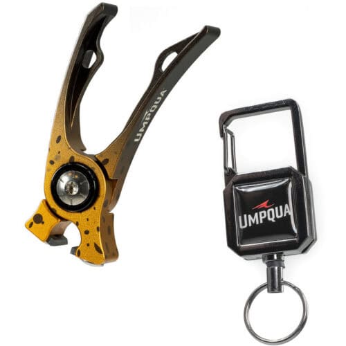 umpqua riverrun nipper w/ retractor brown trout