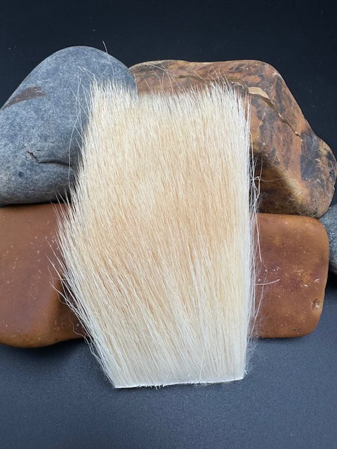 Varner's Yearling Elk Bleached for fly tying.