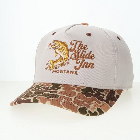 Slide Inn Heritage Hat - Stone/Duck Camo