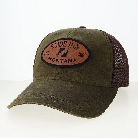 slide inn waxed cotton hat