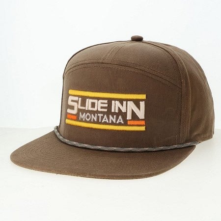 Slide Inn Hopback 7- Panel Hat - Dark Tan Waxed