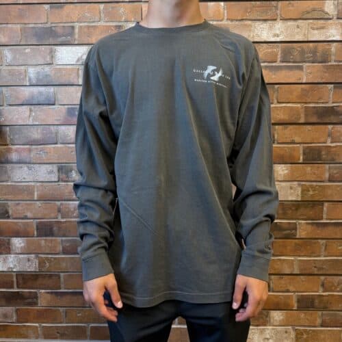 slide inn washed pepper long sleeve tee