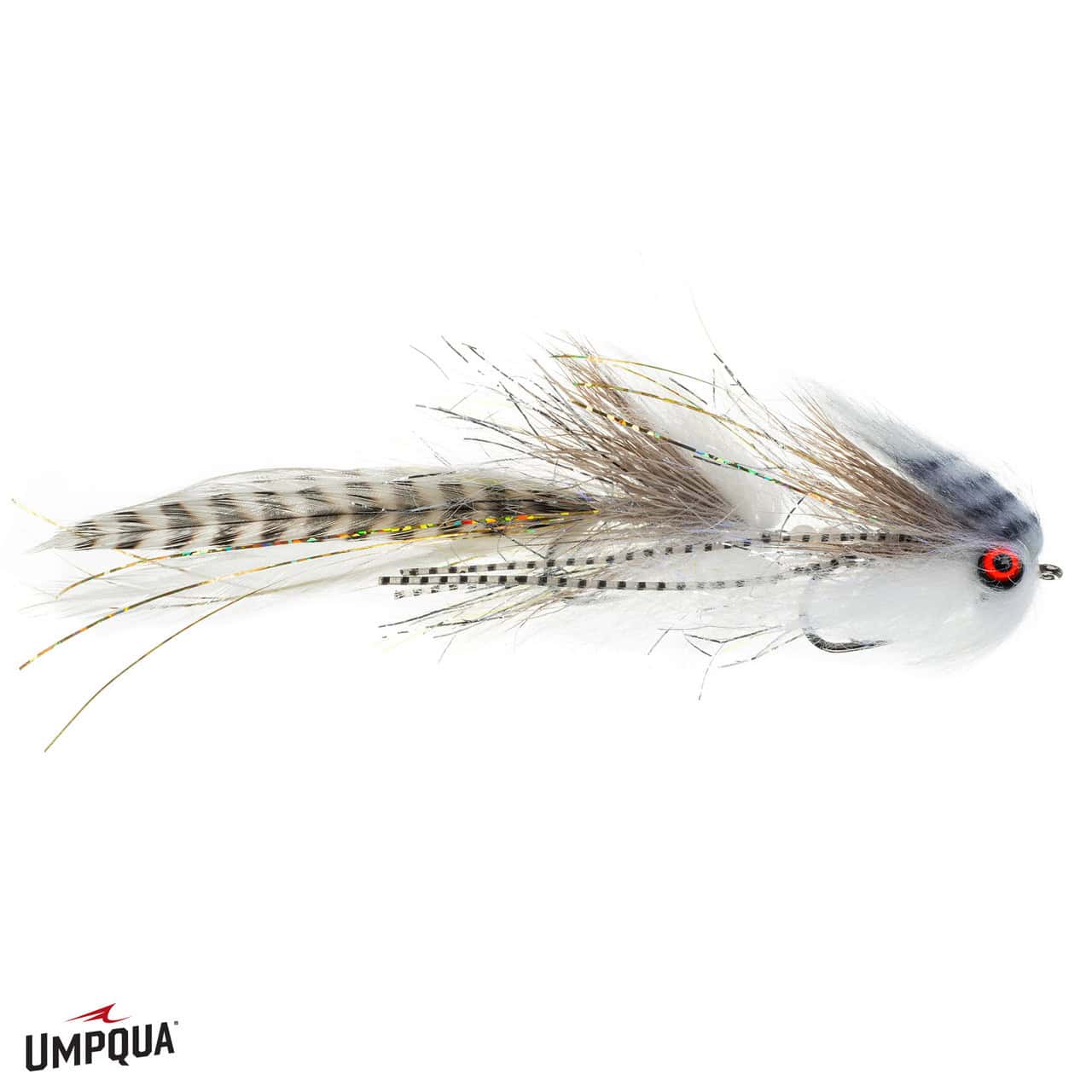 hursts mini thrasher white for fly fishing