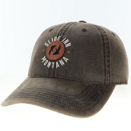 slide inn atv hat brown oil cloth