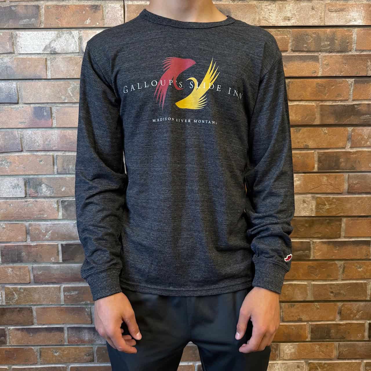slide inn victory falls long sleeve tee