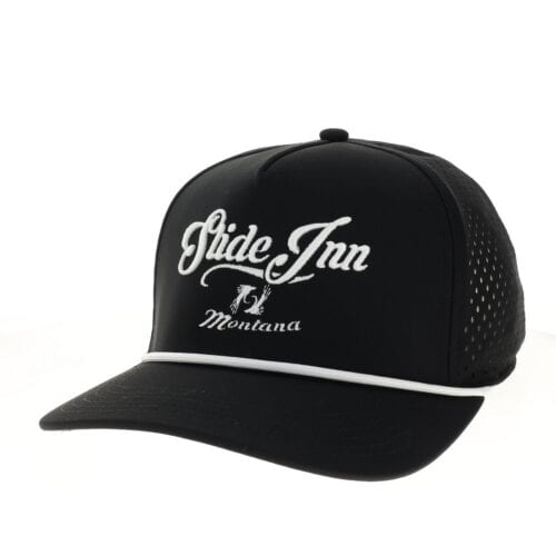 slide inn cut above hat black