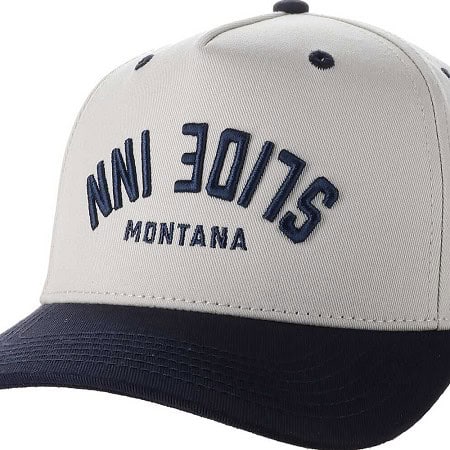 heritage hat upside down navy logo